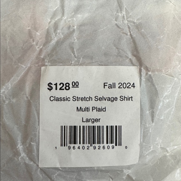 Long sleeve button down shirt MARINE LAYER Classic Stretch Salvage Multi Plaid59 - Picture 6 of 6